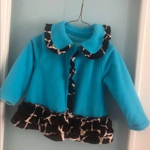 Mud pie giraffe print jacket